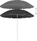 vidaXL Parasol ogrodowy na stalowym słupku, antracytowy, 180 cm 2