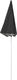 vidaXL Parasol ogrodowy na stalowym słupku, antracytowy, 180 cm 3