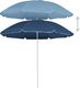 vidaXL Parasol ogrodowy na stalowym słupku, niebieski, 180 cm 2