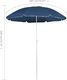 vidaXL Parasol ogrodowy na stalowym słupku, niebieski, 180 cm 4