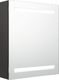 vidaXL Szafka łazienkowa z lustrem i LED, antracytowa, 50x14x60 cm 1
