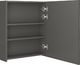 vidaXL Szafka łazienkowa z lustrem i LED, antracytowa, 50x14x60 cm 4