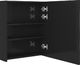 vidaXL Szafka łazienkowa z lustrem i LED, lśniąca czerń, 50x14x60 cm 5