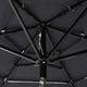 vidaXL 3-poziomowy parasol na aluminiowym słupku, antracytowy, 2 m 1