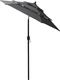 vidaXL 3-poziomowy parasol na aluminiowym słupku, antracytowy, 2 m 3