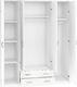 Bestseller Szafa Czterodrzwiowa SZ08 Biały 55x168x193 2