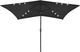 vidaXL Parasol z lampkami LED, na stalowym słupku, czarny, 2x3 m 1