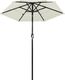 vidaXL 3-poziomowy parasol na aluminiowym słupku, piaskowy, 2 m 3