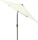 vidaXL Parasol z lampkami LED, na stalowym słupku, piaskowy, 2x3 m 7