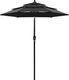 vidaXL 3-poziomowy parasol na aluminiowym słupku, czarny, 2 m 1
