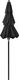 vidaXL 3-poziomowy parasol na aluminiowym słupku, czarny, 2 m 4