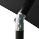 vidaXL 3-poziomowy parasol na aluminiowym słupku, czarny, 2 m 5