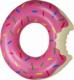 Ikonka Koło dmuchane Donut 110cm różowe 1