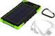 Powerbank PowerNeed Sunen Power Bank 8000mAh z panelem solarnym 0.95W, zielony (S8000G) 10