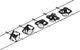 Paulmann Wire zestaw MacII max5x10W GU5,3 Czarny mat/Chrom 12V DC 60VA Metal/ Tworzywo sztuczne 1