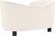 vidaXL Sofa dla psa, kremowa, 69x49x40 cm, pluszowa 4