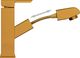 Bateria umywalkowa vidaXL Bateria umywalkowa z wyciąganą wylewką, złota, 157x172 mm 4