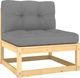 vidaXL 3-osobowa sofa ogrodowa z poduszkami, lite drewno sosnowe 4