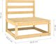 vidaXL 3-osobowa sofa ogrodowa z poduszkami, lite drewno sosnowe 8