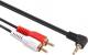 Kabel Maclean Jack 3.5mm - RCA (Cinch) x2 1m czarny (MCTV-824) 1