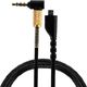 Kabel USB Hertz USB-C - mini Jack 3.5 mm 2 m Czarny (AK293D) 1