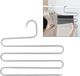 Home Appliances AG17C WIESZAK DO SZAFY 5 PAR SPODNI STAL SREBRNY 1