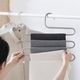 Home Appliances AG17C WIESZAK DO SZAFY 5 PAR SPODNI STAL SREBRNY 2