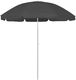 vidaXL Parasol plażowy, antracytowy 1