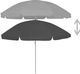 vidaXL Parasol plażowy, antracytowy 2