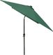 vidaXL Parasol z lampkami LED, na stalowym słupku, zielony, 2x3 m 6