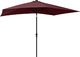 vidaXL Parasol z lampkami LED, na stalowym słupku, bordo, 2x3 m 6