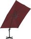 vidaXL Parasol wiszący na aluminiowym słupku, bordowy, 400x300 cm 4