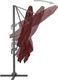 vidaXL Parasol wiszący na aluminiowym słupku, bordowy, 400x300 cm 6