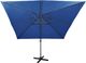 vidaXL Parasol wiszący z lampkami LED i słupkiem, lazurowy, 300 cm 6