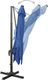 vidaXL Parasol wiszący z lampkami LED i słupkiem, lazurowy, 300 cm 8