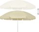 vidaXL Parasol plażowy, piaskowy żółty, 240 cm 1