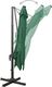 vidaXL Parasol wiszący z lampkami LED i słupkiem, zielony, 300 cm 6