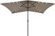 vidaXL Parasol z lampkami LED, na stalowym słupku, kolor taupe, 2x3 m 1