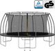 Trampolina ogrodowa vidaXL 92953 z siatką wewnętrzną 16 FT 487 cm 2