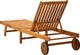 vidaXL Ogrodowy leżak z poduszką, lite drewno akacjowe 4