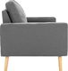 Elior 2-osobowa jasnoszara sofa - Eroa 2Q 3