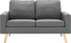 Elior 2-osobowa jasnoszara sofa - Eroa 2Q 5
