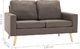 Elior 2-osobowa sofa taupe - Eroa 2Q 5