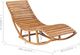 Elior Dewniany jednoosobowy leżak ogrodowy na płozach - Afis 2X 4