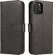 Magnet Case elegancki futerał etui pokrowiec z klapką i funkcją podstawki Oppo A53 czarny 1
