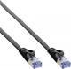 InLine Patchcord Płaski U/FTP, Cat.6A, czarny 1m (71801S) 1