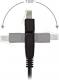 InLine Patchcord 180stopni S/FTP, PiMF, Cat.6A, 500MHz, halogen free, czarny 1m (76811X) 2