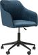 Krzesło biurowe Beliani Krzesło biurowe regulowane welurowe niebieskie VENICE 1