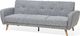 Shumee Sofa rozkładana 3-osobowa szara FLORLI 4