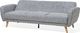 Shumee Sofa rozkładana 3-osobowa szara FLORLI 6